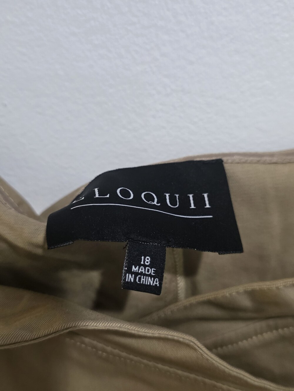Eloquii Khaki Off-The-Shoulder Trench Dress Size 18 - Picture 3 of 9